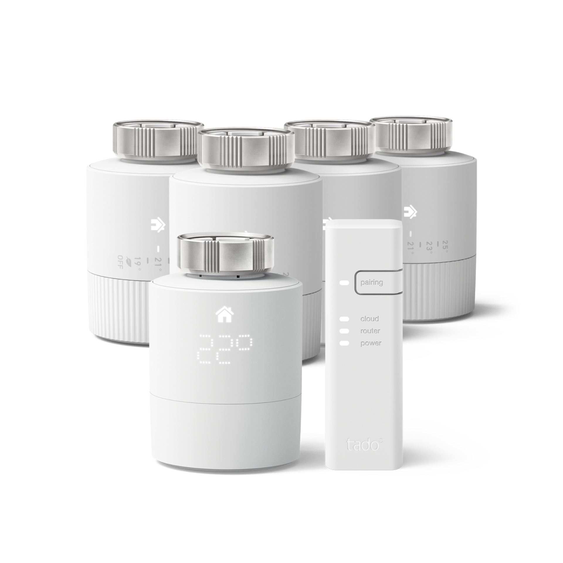 tado° – Smart Radiator Thermostat V3+ Starter Kit (G2) + 4 Thermostate